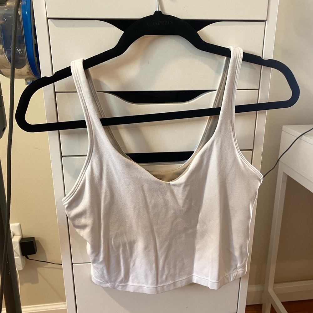 Lululemon White Align Tank Top Size 6